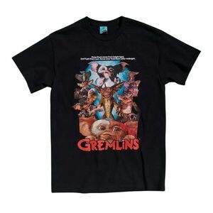 Gremlins Unisex Adult Retro T-Shirt / Black